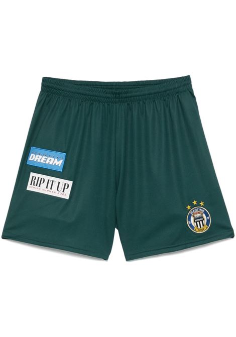 Shorts Football in verde Martine Rosa - unisex